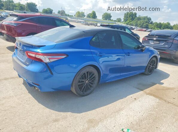 4T1BZ1HKXJU006680 2018 TOYOTA CAMRY Blue Առջևի աջ