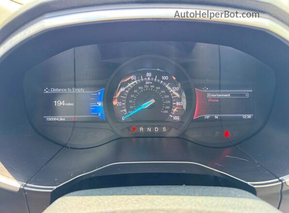 2FMPK4K95HBB18756 2017 FORD EDGE Black ძრავის განყოფილების ხედი