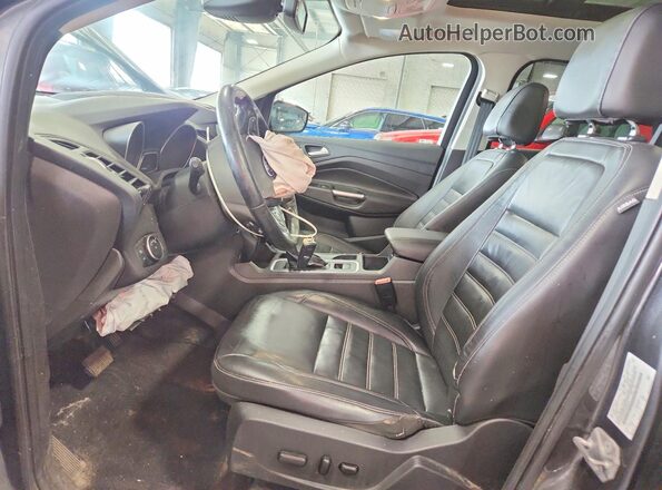 1FMCU9J9XHUE23879 2017 FORD ESCAPE Gray Widok deski rozdzielczej