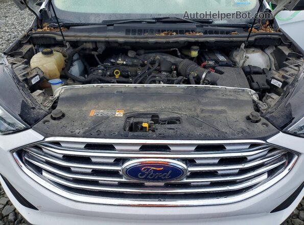 2FMPK3G91KBC24101 2019 FORD EDGE White Widok naklejki z numerem VIN