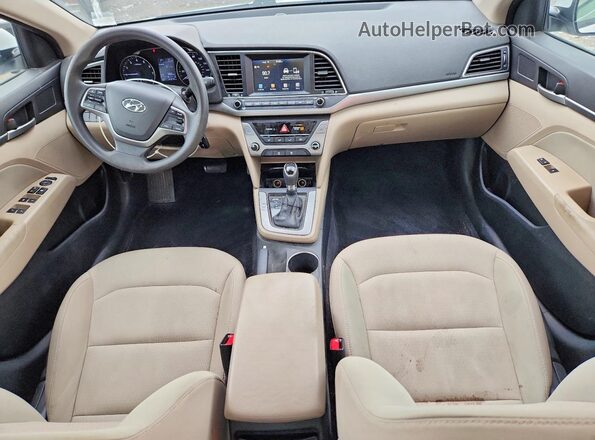 5NPD84LF2HH038930 2017 HYUNDAI ELANTRA White ხელსაწყოთა პანელის ხედი