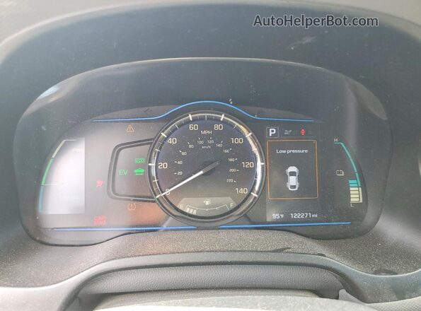 KMHC65LD9KU181808 2019 HYUNDAI IONIQ Blue Вид задніх сидінь