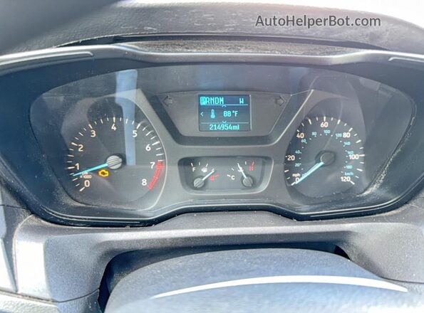 1FTYE1YMXKKA80190 2019 FORD TRANSIT White ხელსაწყოთა პანელის ხედი