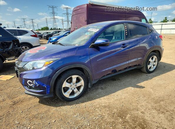 3CZRU5H50GM724748 2016 HONDA HR-V Blue Tył lewy