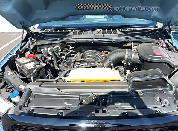 1FTMF1C54PKF13263 2023 FORD F150 Blue Вид панелі приладів