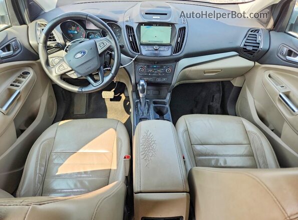 1FMCU9HD2JUA26666 2018 FORD ESCAPE Silver ხელსაწყოთა პანელის ხედი