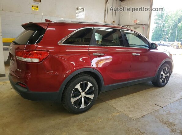 5XYPH4A18GG116413 2016 KIA SORENTO Red Front right