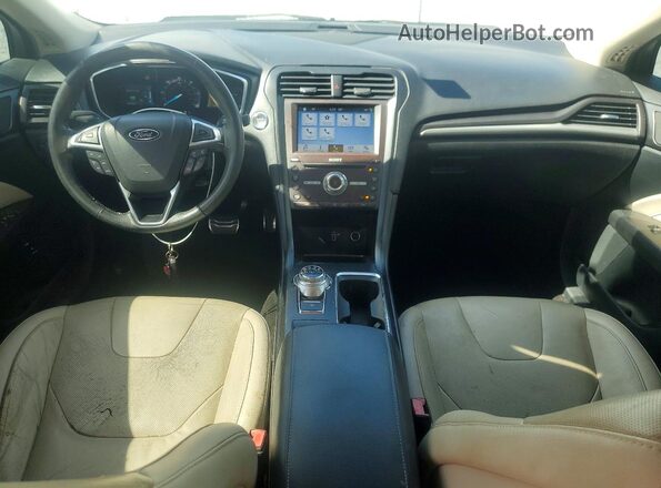 3FA6P0RU3JR111550 2018 FORD FUSION White Vista del cuadro de instrumentos