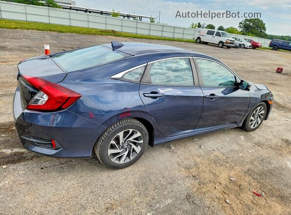 19XFC2F72JE033804 2018 HONDA CIVIC Синий Передняя правая четверть