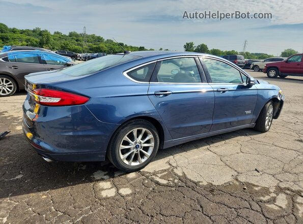 3FA6P0PU9JR105772 2018 FORD FUSION Blue Front right
