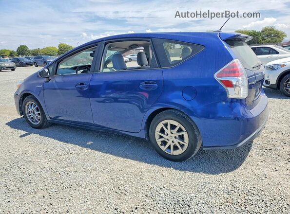 JTDZN3EU7GJ051392 2016 TOYOTA PRIUS Blue Задня права чверть