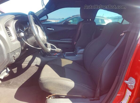 2C3CDXCT0KH532366 2019 DODGE CHARGER Red Dashboard view
