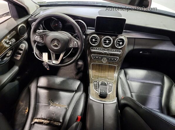 55SWF4KB3GU127074 2016 MERCEDES-BENZ C White ხელსაწყოთა პანელის ხედი