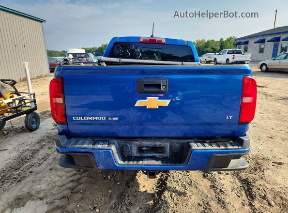 1GCGSCEN2J1258837 2018 CHEVROLET COLORADO Синий Вид салона спереди