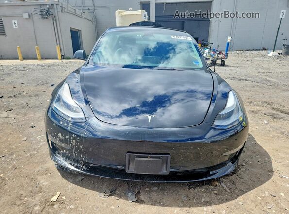 5YJ3E1EA5NF370214 2022 TESLA MODEL Black Vista trasera