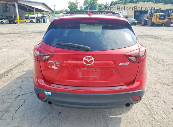 JM3KE4DYXG0754865 2016 MAZDA CX-5 Red Widok wnętrza z przodu
