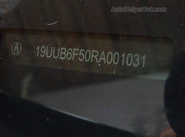 19UUB6F50RA001031 2024 ACURA TLX Black Вид задньої частини салону