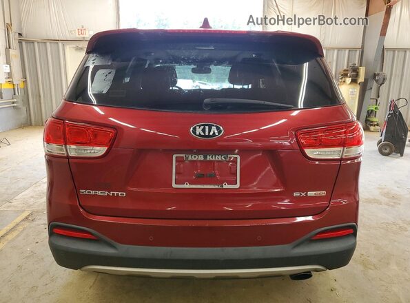 5XYPH4A18GG116413 2016 KIA SORENTO Red Front interior view