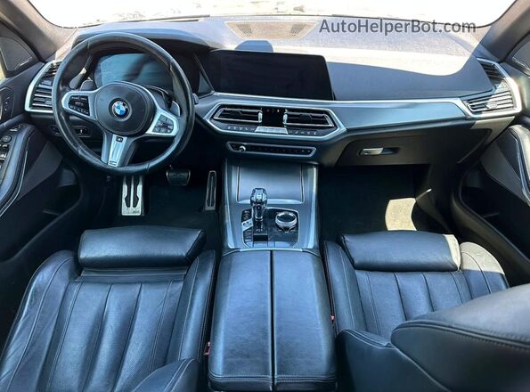 5UXJU2C58KLN67195 2019 BMW X5 Black Rear seats view