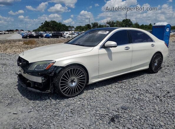 WDDUG6GB8JA361694 2018 MERCEDES-BENZ S White Задня ліва чверть