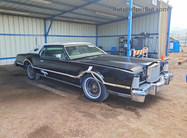 6Y89A822943 1976 LINCOLN CONTINENTA Black Widok z przodu