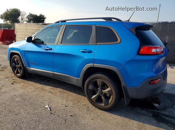 1C4PJLCB5JD544661 2018 JEEP CHEROKEE Blue Trasero derecho