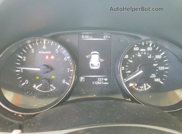JN1BJ1CP2HW025918 2017 NISSAN ROGUE Black Widok tylnych siedzeń