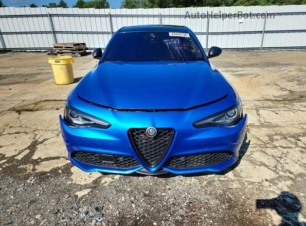ZARFAMBN5K7611956 2019 ALFA ROMEO GIULIA Blue Widok z tyłu