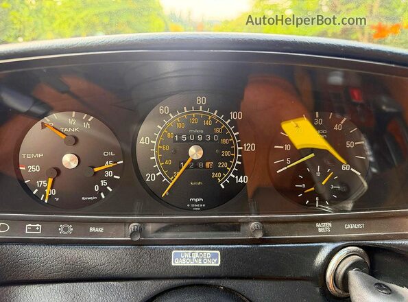 12305312008767 1978 MERCEDES-BENZ 280-CLASS Beige ხელსაწყოთა პანელის ხედი
