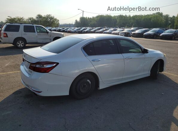 1HGCR2F10HA053030 2017 HONDA ACCORD Белый Передняя правая четверть