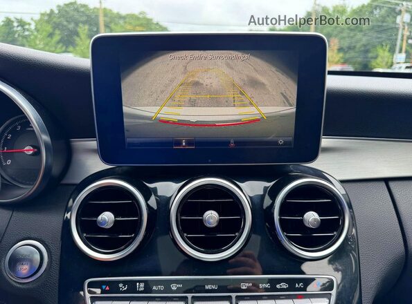 55SWF4KB8GU140662 2016 MERCEDES-BENZ C-CLASS Silver უკანა სალონის ხედი
