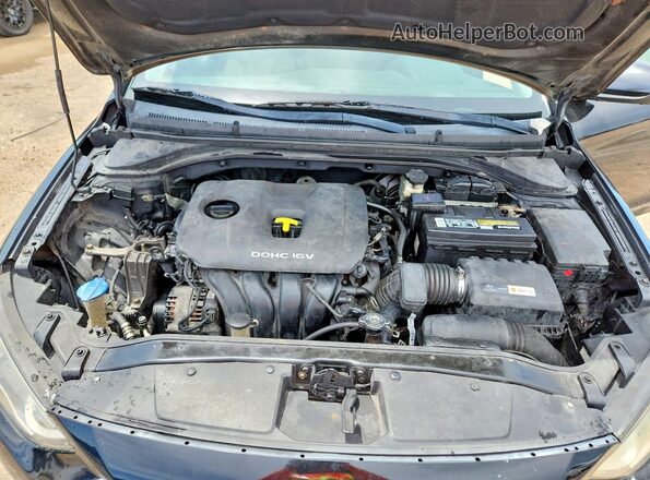 5NPD84LF0JH304791 2018 HYUNDAI ELANTRA Black Vista del compartimento del motor