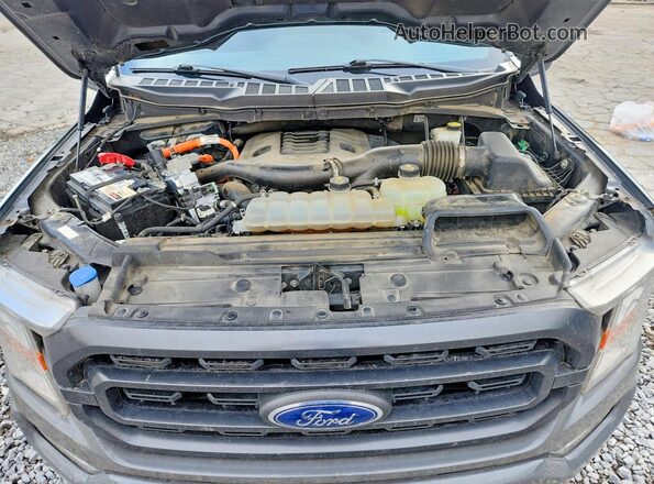 1FTFW1CD4MFD03489 2021 FORD F150 Gray Вид підкапотного простору