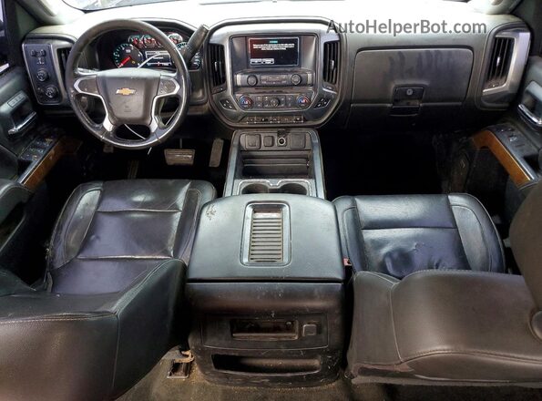 1GC4K0CYXJF108895 2018 CHEVROLET SILVERADO Black Vista del cuadro de instrumentos