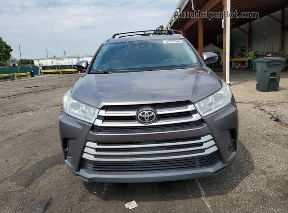 5TDJZRFH1KS713176 2019 TOYOTA HIGHLANDER Gray უკანა ხედი