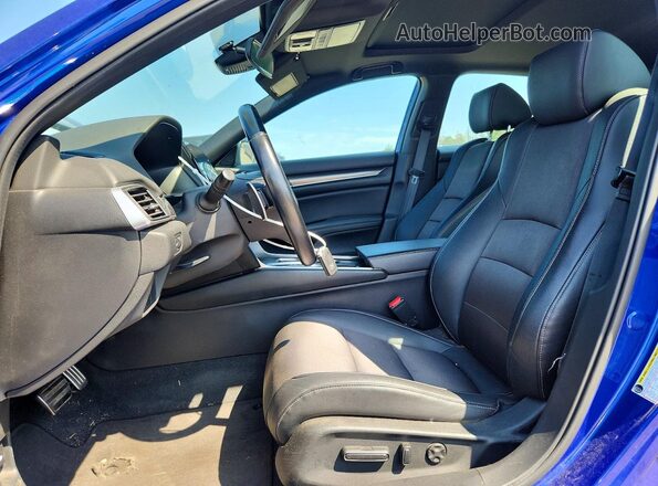 1HGCV2F37KA023267 2019 HONDA ACCORD Синий Вид панели приборов