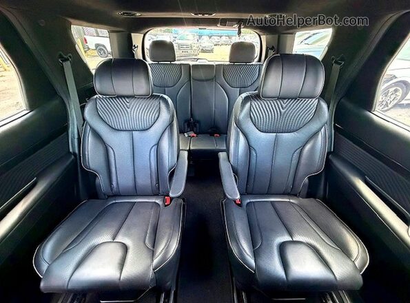 KM8R7DGE9PU505495 2023 HYUNDAI PALISADE Черный Вид задней части салона
