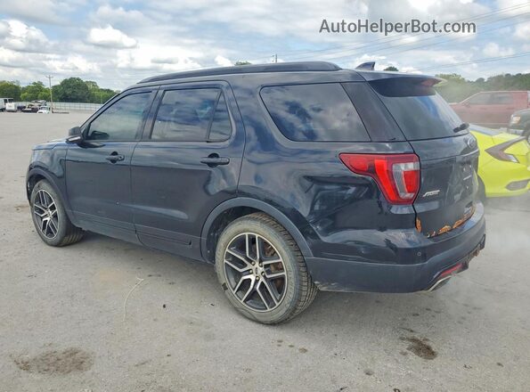 1FM5K8GT0GGB20568 2016 FORD EXPLORER Черный Задняя правая четверть