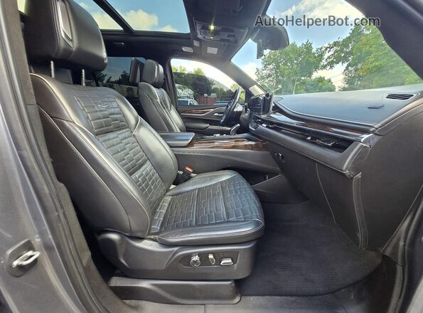 1GYS4GKL6PR610790 2023 CADILLAC ESCALADE Charcoal უკანა ხედი
