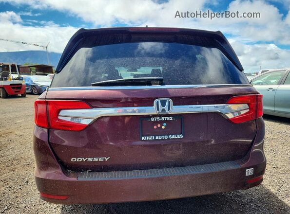 5FNRL6H54LB004561 2020 HONDA ODYSSEY Maroon Vista interior delantera