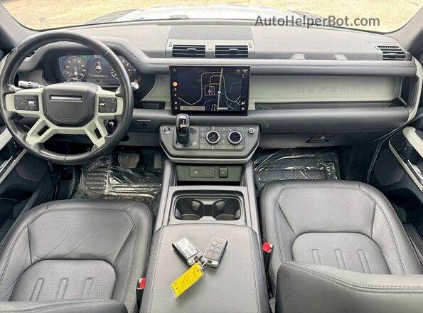 SALEW7RU6N2097910 2022 LAND ROVER DEFENDER Silver Rear seats view