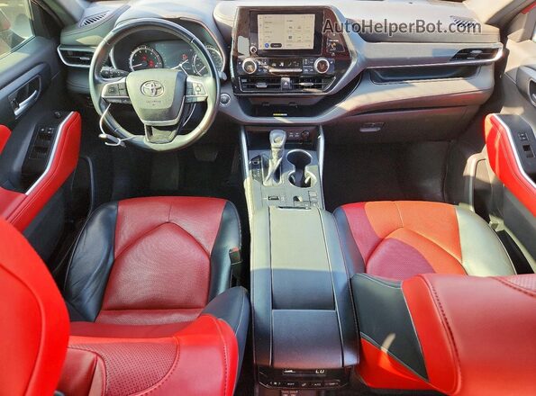 5TDKDRAH5PS513810 2023 TOYOTA HIGHLANDER Красный Вид щитка приборов