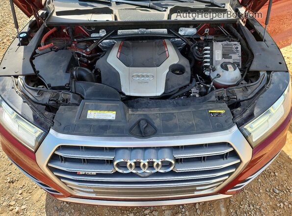 WA1C4AFY9J2021501 2018 AUDI SQ5 Red VIN sticker view