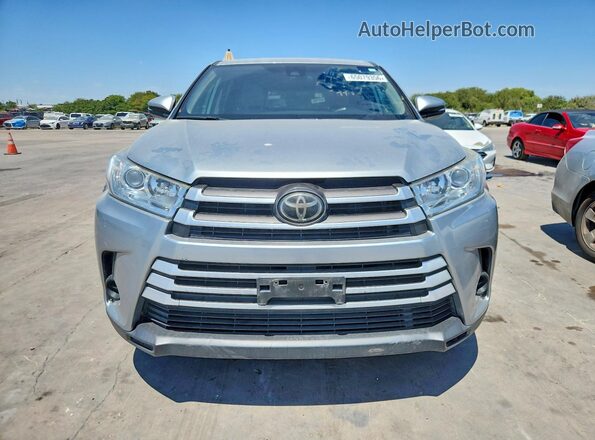5TDZZRFH8KS295685 2019 TOYOTA HIGHLANDER Silver Вид ззаду