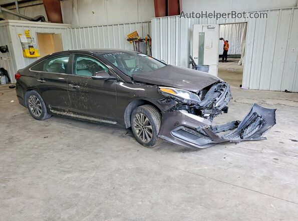 5NPE34AF3GH355040 2016 HYUNDAI SONATA Угольный Вид спереди