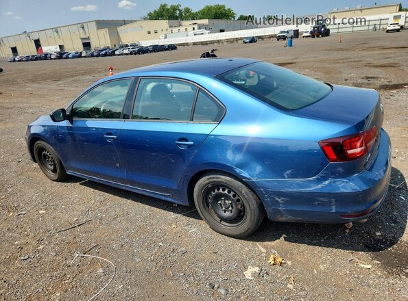 3VW267AJXGM292655 2016 VOLKSWAGEN JETTA Blue Задня права чверть
