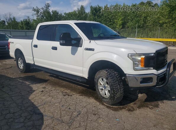 1FTFW1E59JFC66862 2018 FORD F150 White Widok z przodu