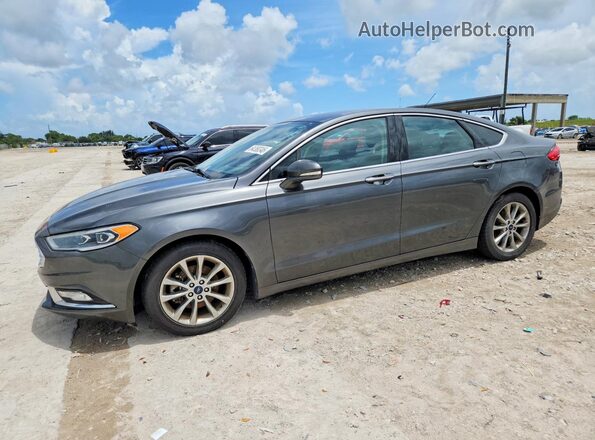 3FA6P0HD8HR372085 2017 FORD FUSION Gray Tył lewy