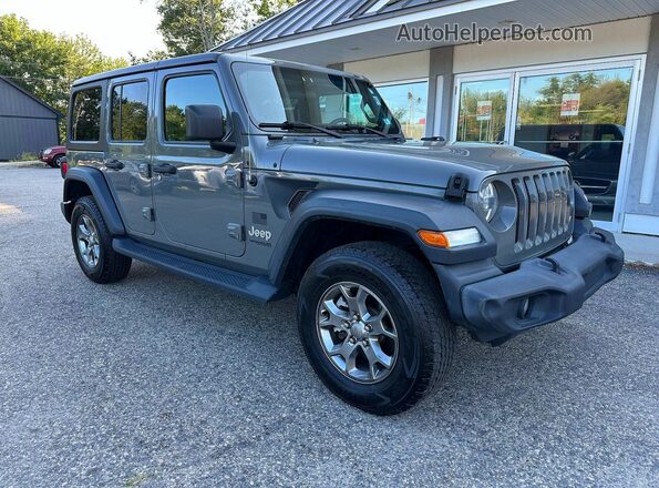 1C4HJXDN8LW245452 2020 JEEP WRANGLER Gray Задня ліва чверть