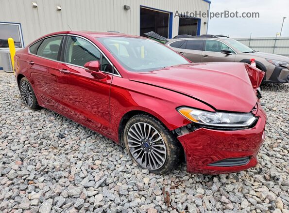3FA6P0H92JR260495 2018 FORD FUSION Бордовый Вид спереди